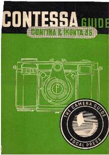 Zeiss Ikon Contina 2 manual. Camera Instructions.